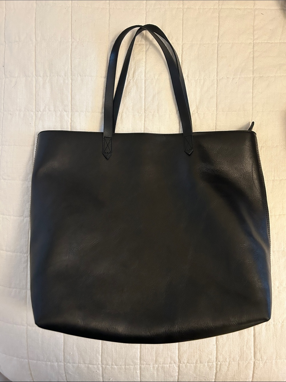 Madewell Transport Tote • Black • Zipper Top